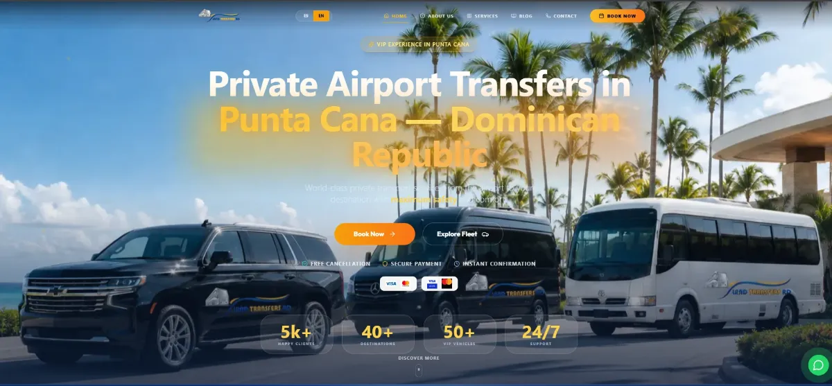 Captura del proyecto Land Transfers RD